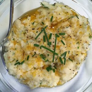 Mashed Parsnips with Sriracha Ghee and Herbs